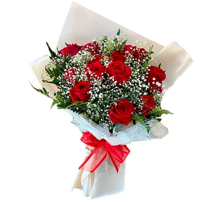 Buquê com Lindas 15 Rosas Vermelhas 1