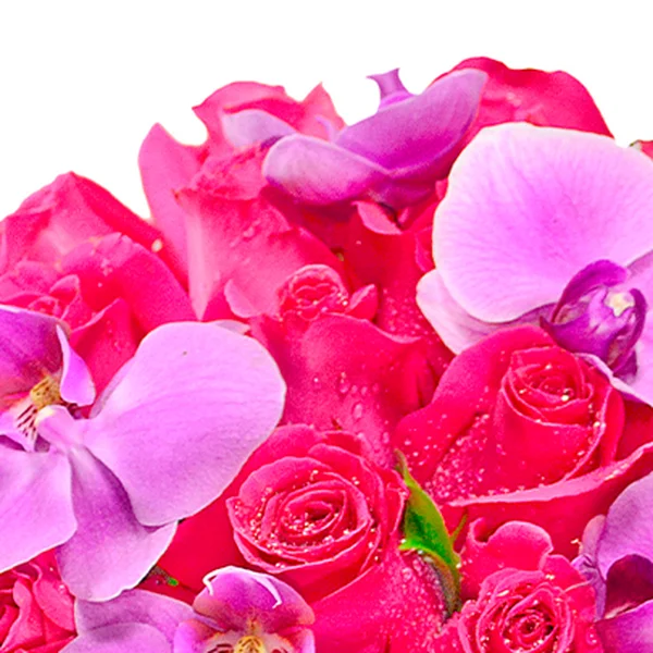 Buquê de Noiva com Rosas e Orquídeas Pink 2